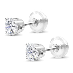 Earrings in 14K White Gold