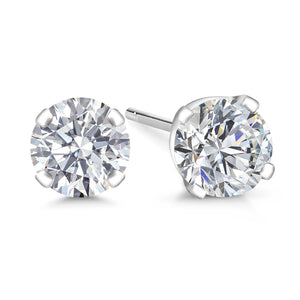 1.00 Cttw_14K White Gold_Earrings in 14K White Gold
