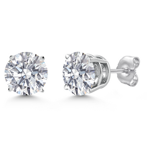 1.40 Carats - Not IGI Certified_14K White Gold_Earrings in 14K White Gold