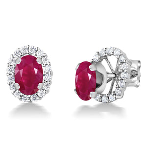 Ruby_Earrings in 925 Sterling Silver