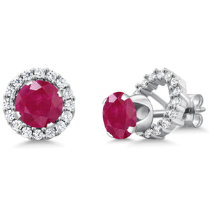 Ruby_Earrings in 925 Sterling Silver