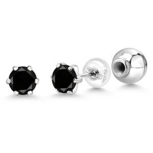 Black Diamond_Earrings in Platinum