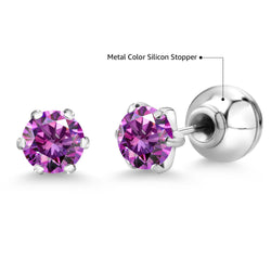 Earrings in Platinum