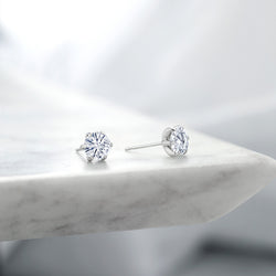 Earrings in Platinum