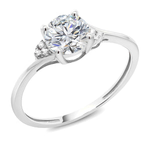 White Lab Grown Diamond - April_5_Ring in 10K White Gold