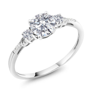 White Lab Grown Diamond - April_5_Ring in 10K White Gold