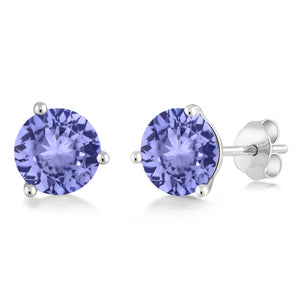 Tanzanite - December_14K White Gold_Earrings in 14K White Gold