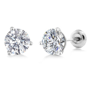 E-F_Earrings in 14K White Gold