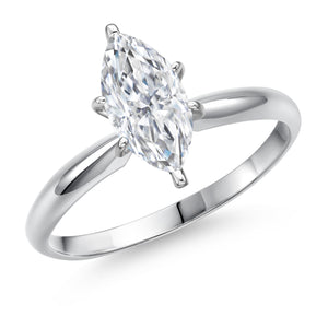 Marquise Cut_1.00 Carat_5_Ring in 14K White Gold