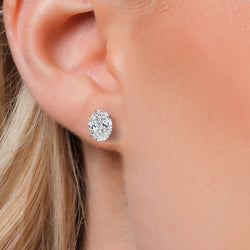 Earrings in 14K White Gold