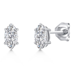 Earrings in 14K White Gold