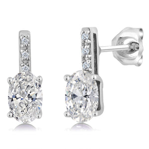 Earrings in 14K White Gold