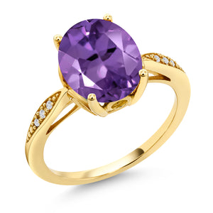 Amethyst - February_Ring in 14K Yellow Gold