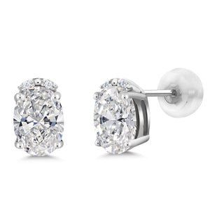 Earrings in 10K White Gold