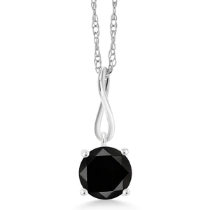 Black Diamond_Pendant in 10K White Gold