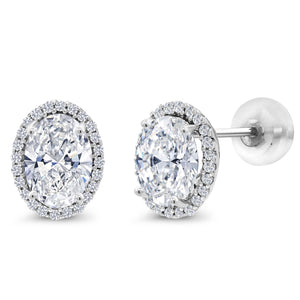 Earrings in 10K White Gold
