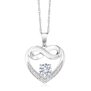 Lab Grown Diamond_Pendant in 10K White Gold
