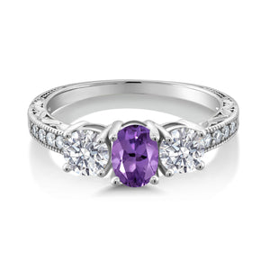 Ring in 10K White Gold