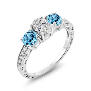 Ring in 10K White Gold