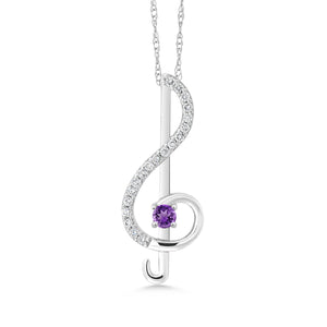 Pendant in 10K White Gold