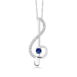 Pendant in 10K White Gold
