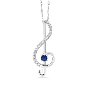 Pendant in 10K White Gold