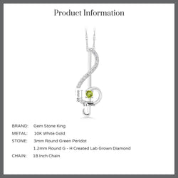 Pendant in 10K White Gold
