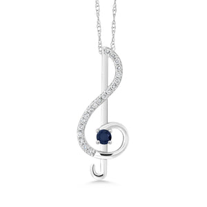 Pendant in 10K White Gold
