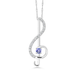 Pendant in 10K White Gold