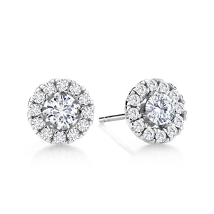 White Lab Grown Diamond - April_Earrings in 14K White Gold