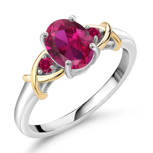 Ring in 925 Sterling Silver and 10K Yellow Gold