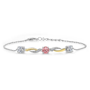 Bracelet in 925 Sterling Silver and 10K Yellow Gold