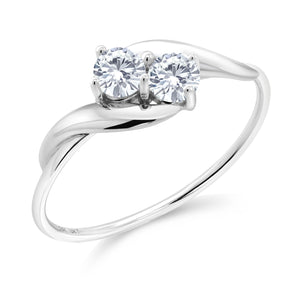 Ring in 10K White Gold