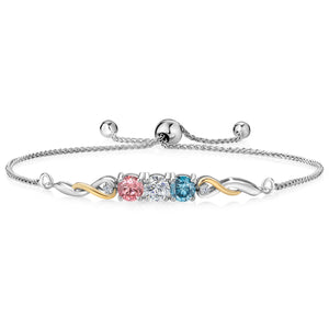 Bracelet in 925 Sterling Silver and 10K Yellow Gold
