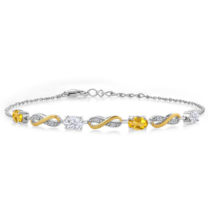 Bracelet in 925 Sterling Silver and 10K Yellow Gold