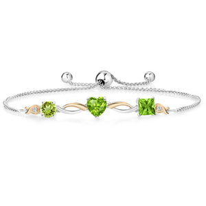 Bracelet in 925 Sterling Silver and 10K Yellow Gold