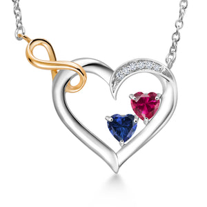 Necklace in 925 Sterling Silver and 10K Yellow Gold