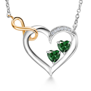 Necklace in 925 Sterling Silver and 10K Yellow Gold