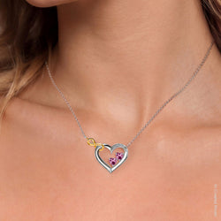 Necklace in 925 Sterling Silver and 10K Yellow Gold
