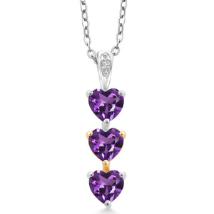 Pendant in 925 Sterling Silver and 10K Yellow Gold