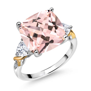 Ring in 925 Sterling Silver and 10K Yellow Gold