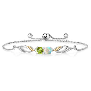 Bracelet in 925 Sterling Silver and 10K Yellow Gold