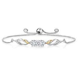 Bracelet in 925 Sterling Silver and 10K Yellow Gold