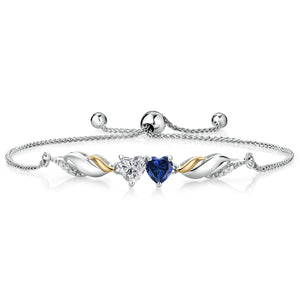 Bracelet in 925 Sterling Silver and 10K Yellow Gold
