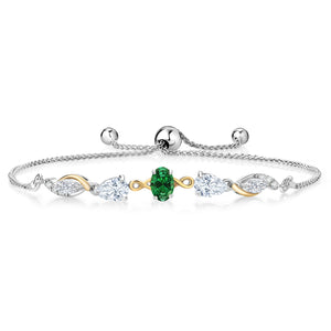 Bracelet in 925 Sterling Silver and 10K Yellow Gold