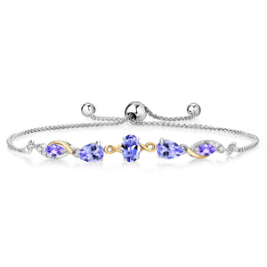 Bracelet in 925 Sterling Silver and 10K Yellow Gold