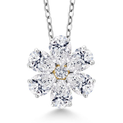 Pendant in 925 Sterling Silver and 10K Yellow Gold