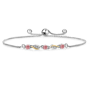 Bracelet in 925 Sterling Silver and 10K Yellow Gold