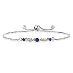 Bracelet in 925 Sterling Silver and 10K Yellow Gold