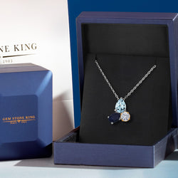 Pendant in 925 Sterling Silver and 10K Yellow Gold